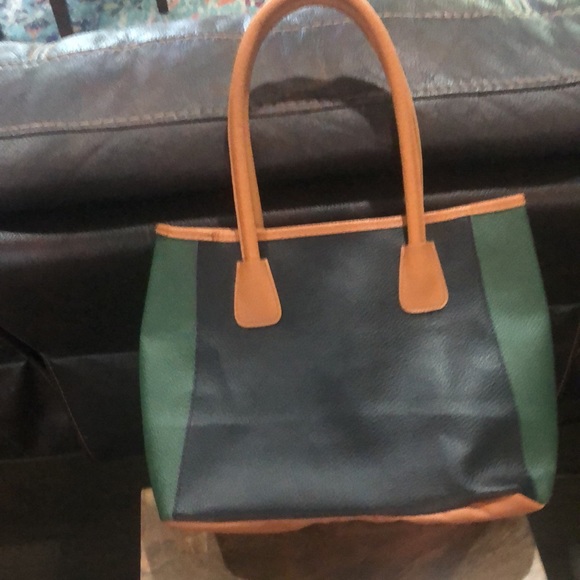 Neumann Marcus Colorblock Large Tote Bag - Picture 3 of 7